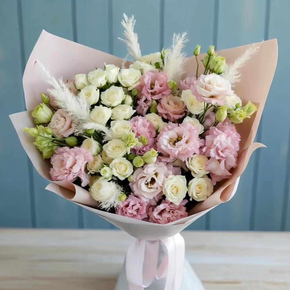 Букет цветов из: Альстромерии и Розы в Дядьковской