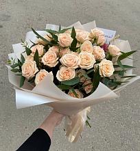 Букет Кремовые розы Латте в Дядьковской