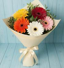 Букет цветов из:  Герберы в Дядьковской