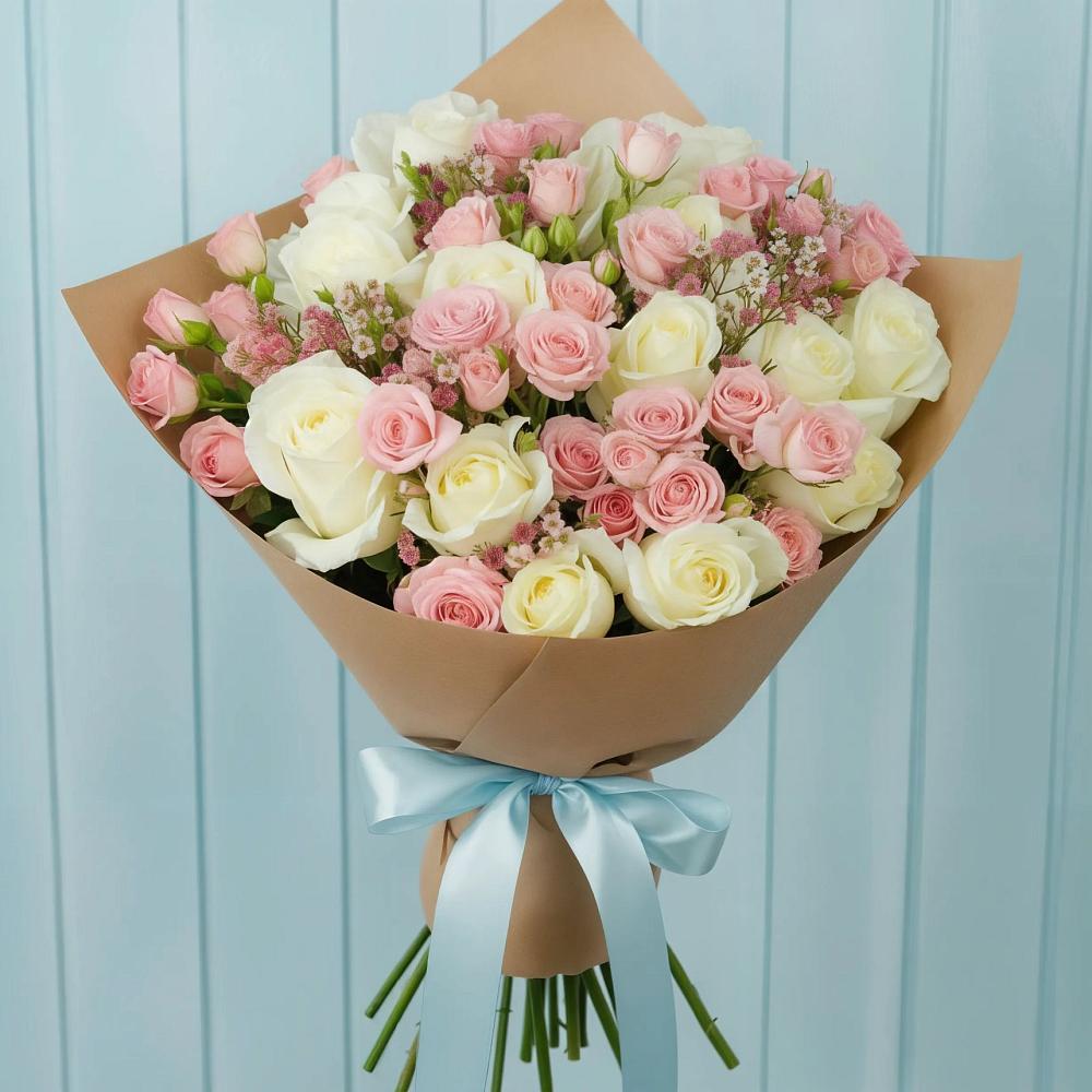 Букет цветов из: Розы в Дядьковской