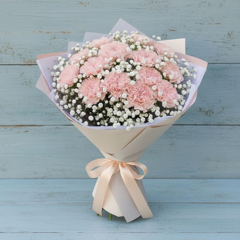 Букет цветов из: Гвоздики в Дядьковской