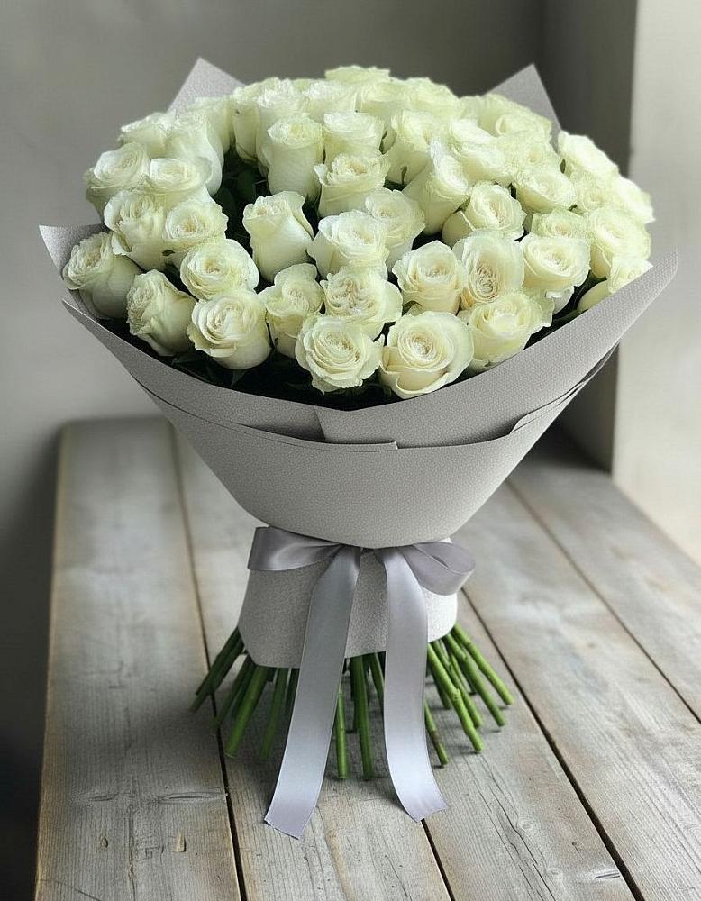 Букет 35 Белых роз в Дядьковской