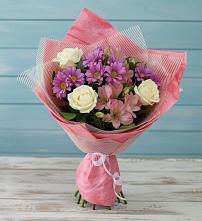 Букет цветов из:  Герберы #REPLACE_PRED# Дядьковской
