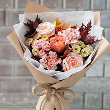 Букет цветов из:  Гвоздики, Хризантемы и Розы в Дядьковской