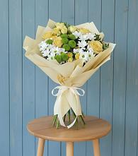 Букет цветов из:  Хризантемы и Розы #REPLACE_PRED# Дядьковской