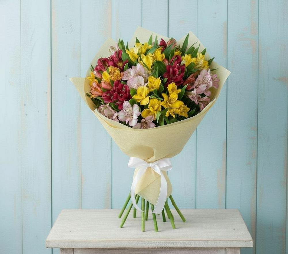 Букет цветов из: Альстромерии в Дядьковской