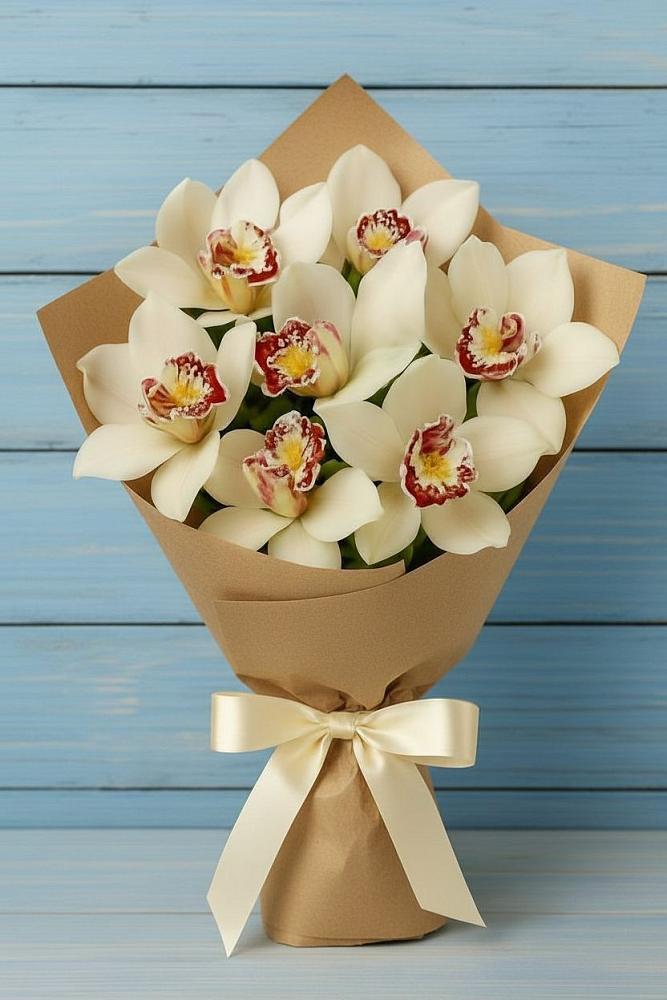 Букет цветов из: Орхидеи и Розы в Дядьковской